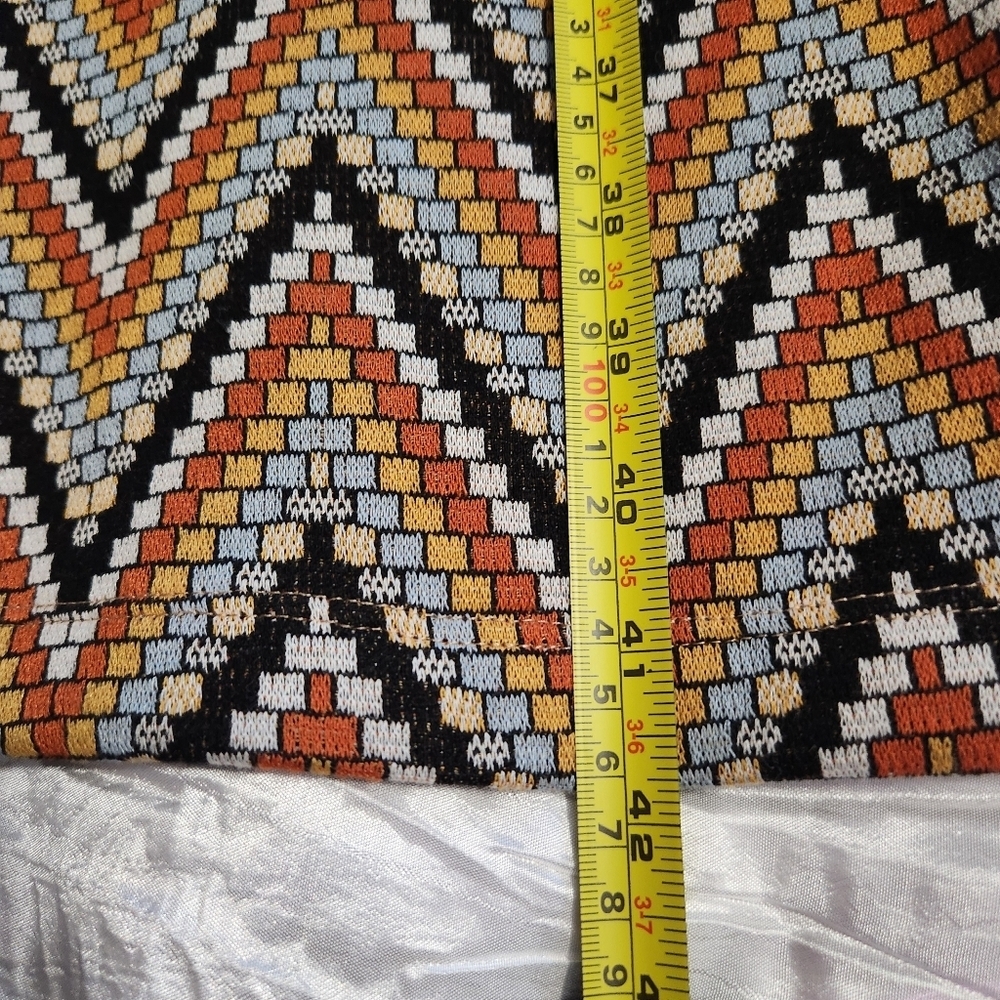 Industry Chevron Patterned Flare Pants Size Small Hippie Vibes - Picture 6 of 11